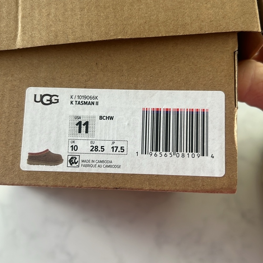 NWT Kids UGG pink and yellow Tasman. - Picture 9 of 9